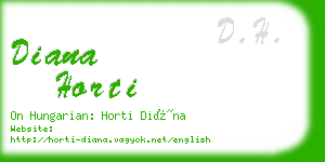 diana horti business card